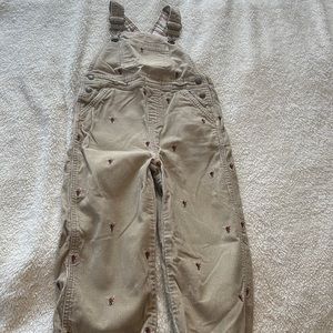 3T Janie and Jack Corduroy Tan Overalls